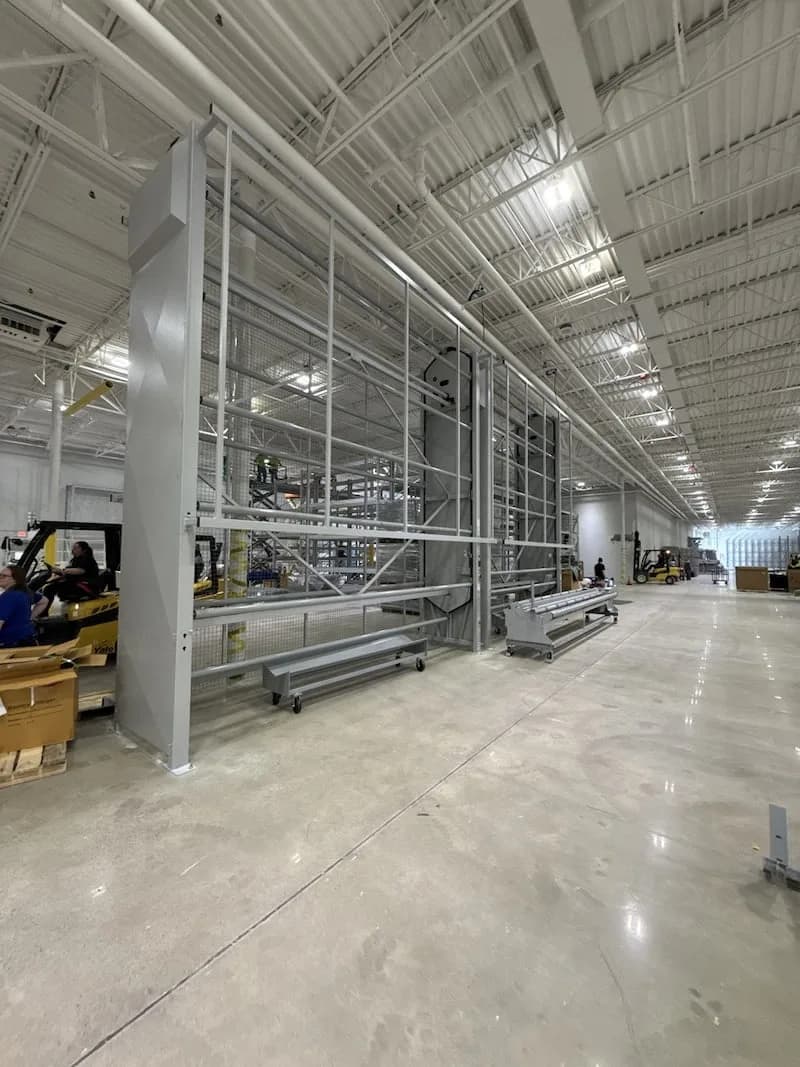 Equipment installation across a large facility